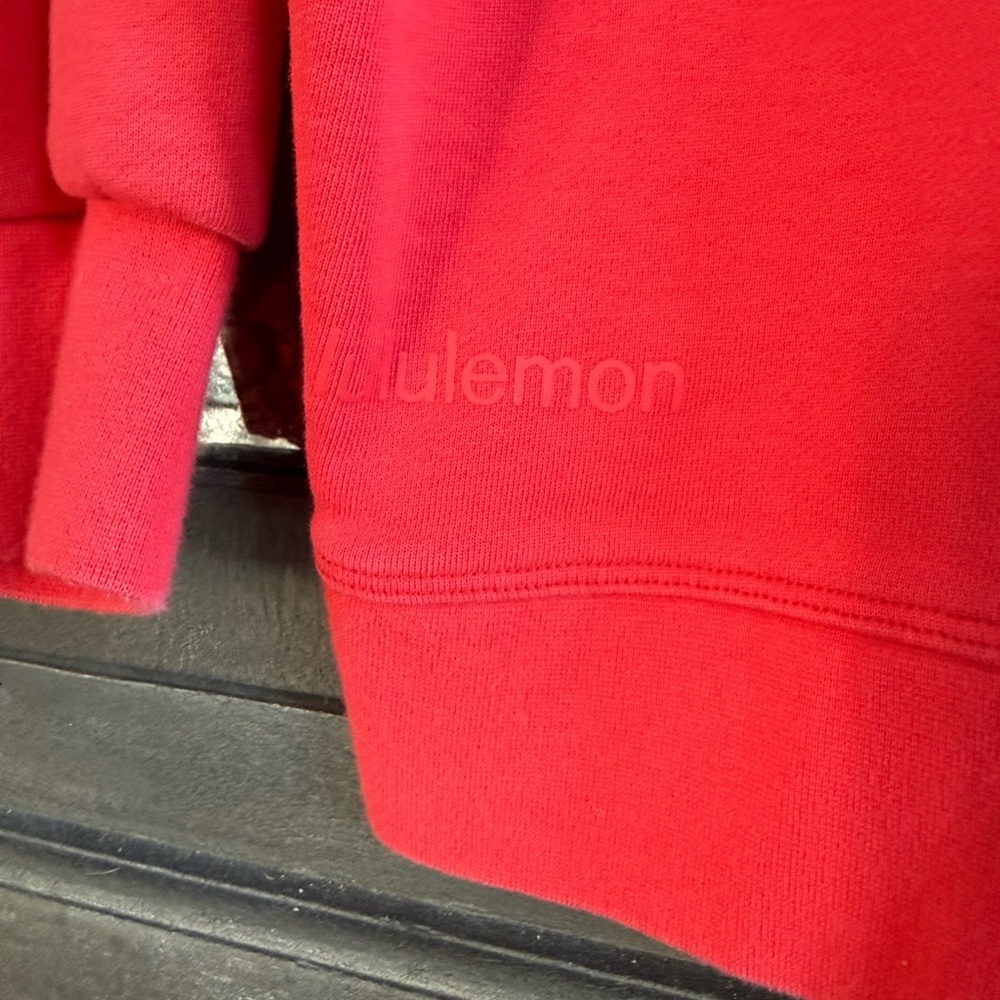 lululemon athletica Men's Bold Red Crewneck Sweater